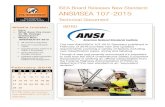 The new ANSI/ISEA 107 2015 Standard published in February ... · Non-FR. The updated pictogram is shown below. If the garment is FR, the specific standard must be appropriately noted