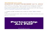 INDIAN PARTNERSHIP ACT, 1932 - Law Exams by WritingLaw · INDIAN PARTNERSHIP ACT, 1932 An Act to define and amend the law relating to Partnership. Whereas it is expedient to define