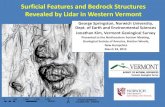 Surficial Features and Bedrock Structures Revealed by ...€¦ · Jonathan Kim, Vermont Geological Survey . Presented to the Northeastern Section Meeting, Geological Society of America,