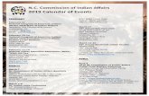 2019 Calendar of Events - North Carolina · NC Commission of Indian Affairs Quarterly Meeting Elon College (919) 807-4442 Email: daphne.pinto@doa.nc.gov Jun 23-26 National Congress