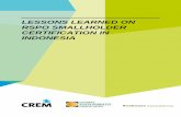 LESSONS LEARNED ON RSPO SMALLHOLDER CERTIFICATION IN …crem.nl/wp-content/uploads/2018/02/1310_Report_lessons_learned_… · 6 Lessons learned on RSPO smallholder certification in