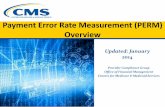 Payment Error Rate Measurement (PERM) Overview...RC conducts data processing reviews FFS only FFS only SC = Statistical Contractor; RC = Review Contractor PERM Process PERM Cycle Timeframes