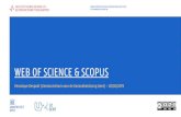 WEB OF SCIENCE & SCOPUS - KCGG · WEB OF SCIENCE VS. SCOPUS VS. GOOGLE SCHOLAR Web of Science Scopus Google Scholar Tijdschriften worden gecontroleerd op kwaliteit (peer review) Tijdschriften