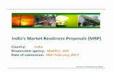 India’s Market Readiness Proposals (MRP) Final MRP PPT.pdf−Development of detailed project report for MBM and pilot to be implemented −Pilot MBM −Explore linking various MBMs