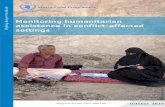 Monitoring humanitarian assistance in conflict-affected ... · Due to the protracted nature of the crisis, both operations will transition into a protracted relief and recovery operations.