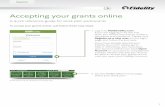 Accepting your grants online - Fidelity Investments€¦ · To accept your grants online, just follow these easy steps: 2 Accepting your grants online 3. On the Stock Plans page,