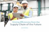 Driving Efficiencies from the Supply Chain of the Future...within the supply chain, including planning, procurement, monitoring, measuring, forecasting and logistics. From the planning