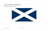 Cyber Incident Response - Scottish Government€¦ · Consider the Intelligence value to other organisations and share on the CiSP For public sector organisations only: Consider whether
