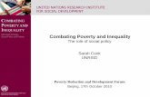 Combating Poverty and Inequality - iprcc.org Cook_EN_ppt.pdf · Combating poverty and inequality: Key Questions •What accounts for the persistence of poverty when concern for its