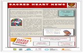 SACRED HEART NEWS · 2018-11-02 · 1 SACRED HEART NEWS Autumn Term—Issue 7 Friday 2nd November Dear Parents, Guardians & Students, A warm welcome back to everyone after half-term!