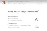 Pump Inducer Design with CFturbo · ® Software & Engineering GmbH page 10 Pump Inducer Design with CFturbo® SYPT 2015 Development process for Turbomachinery components Design Simulation