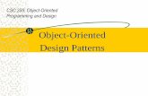 Object-Oriented Design Patterns - Computer Sciencemercer/Presentations/... · •Prototype •Singleton –Structural Patterns •Adapter •Bridge •Composite •Decorator •Façade