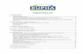 EUPHA Newsletter 5 2016 Published: 31 May 2016 EUPHA is pleased to be an active supporter of the LEPH 2016 conference, which will take place in Amsterdam, from 2-5 October 2016. Our