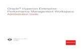 Oracle Performance Management Workspace Hyperion ... · To disable the configuration URL, see Securing Your EPM Workspace Production Environment. EPM Workspace Timeouts Oracle Hyperion