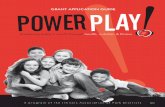 GRANT APPLICATION GUIDE powerplay · Fitness Tips for Everyone How to Make Exercising Fun Building Strong Bones 9 Program Guidelines The purpose of the PowerPlay! Beyond School Grant