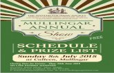 SCHEDULE & PRIZE LIST - Mullingar Showmullingaragrishow.com/wp-content/uploads/2018/... · for office use entry form for cookery / arts & crafts / horticulture, poultry / etc (block