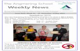 The Angmering School Weekly News · between Finley Turner at C and Grace Clavering saw the girls have their first attempts getting the ball into the D. Both teams had some good attempts