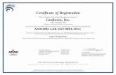 Certificate of Registration Geoform, Inc. … · Certificate of Registration This certifies that the Quality Management System of Geoform, Inc. 16832 Gramercy Place Gardena, California,