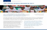 THE UNION AFRICA REGION IN 2017 · Union Africa Region Conference. THE UNION AFRICA REGION IN 2017 There were also a civil society and advocacy space, Ekruase Pa (meaning ‘good