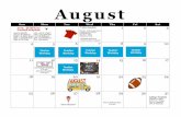 August - Baldwin County Public Schools...7:00 pm 30 31 *T-Shirt Schedule Monday– Clubs/Organizations Tuesday-Honor Society Wednesday-AR Thursday– DBAE Friday-Toro Pride *Schedule
