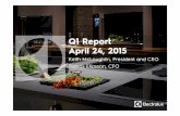 Q1 Report April 24, 2015 - Electrolux Group · Q113 Q213 Q313 Q413 Q114 Q214 Q314 Q414 Q115 2 EBIT % Market highlights