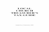 LOCAL CHURCH TREASURER’S TAX GUIDE · (Note this "free" housing provided to clergy generally would be taxable compensation for lay employees.) The housing allowance is sometimes