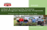 2020 Grant RFP - ncforestservice.gov€¦ · 2020 March 1, 2020 Urban & Community Forestry Grant Program Request for Proposals Proposals Due: 5:00 pm EST April 30, 2020. 1 | Page
