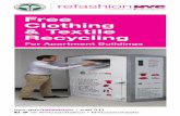 Free Clothing & Textile Recyclingmaterials.bwprronline.org/system/tdf/refashionNYC... · Clothing & Textile Recycling For Apartment Buildings ... The rest are sold to a textile merchant