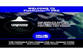 WELCOME TO FishHunterª PRO · the world's fastest tri-frequency, wireless portable fish finder. the portable fish finder for all fishing types!" welcome to fishhunterª pro kayak