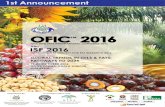 OFIC 2016 TMmeoma.org.my/v1/files/UpdatedOFIC 2016 1st Announcement_0.pdf · Chairpersons : Dr. Harikrishnan and Dr. Goh Swee Hock The palm oil industry contributes significantly