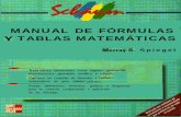  · MANUAL DE FORMULAS Y TABLAS MATEMATICAS 2 400 FORMULAS Y 60 TABLAS MURRAY R. SPIEGEL, Ph. D. Profesor de Matemáticasdel Rensselaer Polytechnic Znstitute l TRADUCCION Y …