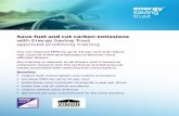 Save fuel and cut carbon emissions with Energy …...Save fuel and cut carbon emissions with Energy Saving Trust approved ecodriving training You can improve MPG by up to 15 per cent