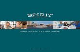 2019 GROUP EVENTS GUIDE - Spirit Cruises · PERFECT FOR Gala Receptions | Board Meetings | Office Outings | Client Entertaining | Holiday Parties | Fundraisers Social Events | Awards