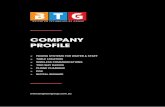 COMPANY PROFILE - btgau.com.au Profile-2020.pdf · Business (B2B) marketplace, providing innovative communication, guest & staff paging and RTLS Tracking solutions. We manufacture