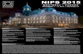 NIPS Poster for Website · 2015-09-16 · (IBM Research), David McAllester (Toyota Technological Institute at Chicago), Marina Meila (U. of Washington), Shakir Mohamed (Google), Claire
