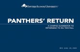 PANTHERS’ RETURN · medical and professional guidelines that have been developed by the federal Centers for Disease Control (CDC), the Governor’s Office, the ... best-practice