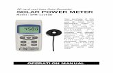 SD card real time Data Recorder SOLAR POWER METER · SD card real time Data Recorder SOLAR POWER METER Model : SPM-1116SD Your purchase of this SOLAR POWER METER with SD CARD DATA