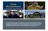 Cal Answerscalanswers.berkeley.edu/sites/default/files/Cal Answers... · 2019-12-31 · Cal Answers . Cal Answers is an analytical tool allowing UC Berkeley to view centralized, integrated