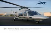 2006 AGUSTA 109S - arcaviation.usarcaviation.us/assets/2006-agusta-109s-arc20-.pdf · 2006 AGUSTA 109S TOTAL TIME: 1552.07 HOURS CORPORATE CONFIGURED 7 PLACE VIP LEATHER INTERIOR