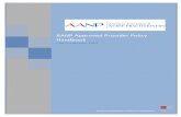 AANP Appr oved Provider Policy Handbook · Page 4/19 AANP Approved Provider Policy Handbook v.2017.1; reviewed 1/2019 Continuing Education Series: 1) Multi-component activity where