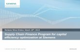 Supply Chain Finance Program for capital efficiency ...cips.org/Documents/Membership/Branch Speaker... · Siemens Supply Chain Finance Program (SCF) is designed to give selected Siemens’