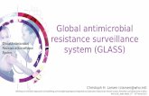 Global antimicrobial resistance surveillance system (GLASS) · GLASS – Data Collected Annually 8 selected pathogens: Acinetobacter spp, E. coli, K. pneunomiae, S. aureaus, S. pneumoniae,