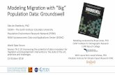 Modeling Migration with “Big” Population Data: Groundswell · Lessons from the “big data” approach to modeling migration • Migration data are scant and often not comparable