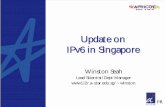 Update on IPv6 in Singaporeapricot.net/apricot2005/slides/C3-5_1.pdf · AP IPv6 Summit Feb 23-24, 2005 2 Current Situation • IPv6 not getting anywhere in Singapore • Recall some