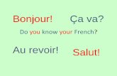 Bonjour! Ça va? - The Hayfield School · Final task! Have a go at writing a piece of text in French. You can use the phrases we have looked at in this PowerPoint or you can use any