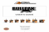 USER’S GUIDE...BULLGUARD An automatic opening bar-rier protecting the operator from potential injury. 7 INFORMATION OPTIONS - ULLPEN — ULLGUARD — ULLHORN— SEUREPAK BULLHORN