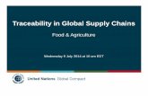 Traceability in Global Supply Chains · – Cotton: 8% of global cotton consumption engaged in the Better Cotton Initiative – Bonsucro: 3.66% of global sugar is certified • Proof