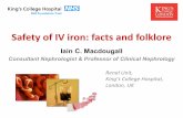 Safety of IV iron: facts and folklore · 2018-06-28 · complications, % 2.6 2.0 2.6 • None of the serious adverse events in the ferric carboxymaltose treatment groups and one (0.3%)
