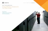 Vertiv Services eBook Series Energy Efficiency Solutions ... · From grid to chip, the data center offers a number of possibilities for lowering energy usage, with the thermal management