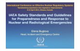 IAEA Safety Standards and Guidelines for Preparedness and ... · Legal instruments Standards Tools Protocols Operational arrangements 2. IAEA Safety Standards 3. IAEA Safety Requirements